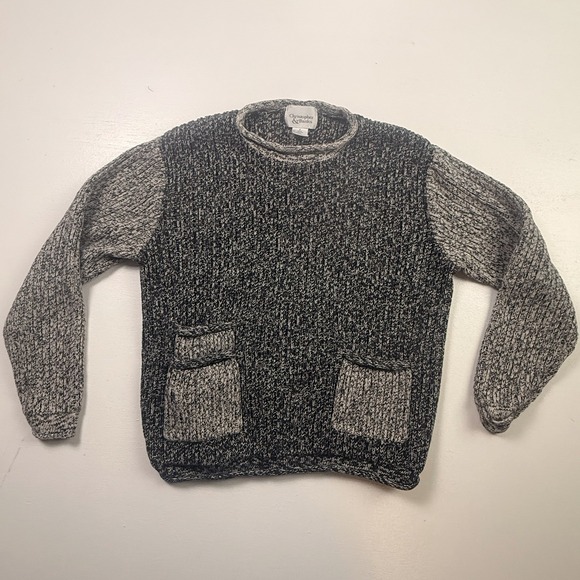 Christopher & Banks Sweaters - Christopher & Banks Size S Sweater Women's Pullover Long Sleeve‎ Knit Black Gray